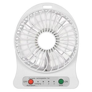 Mini-Ventilador de Mesa Branco