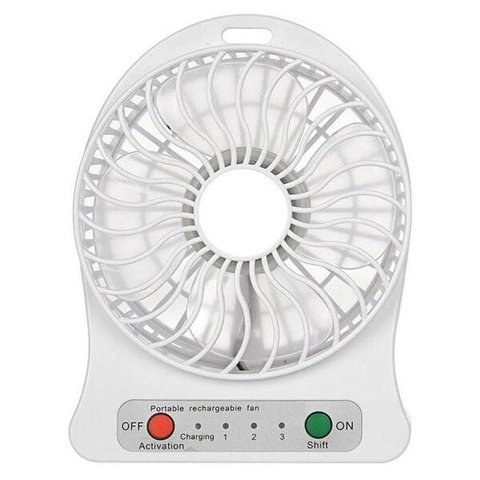 Mini-Ventilador de Mesa Branco