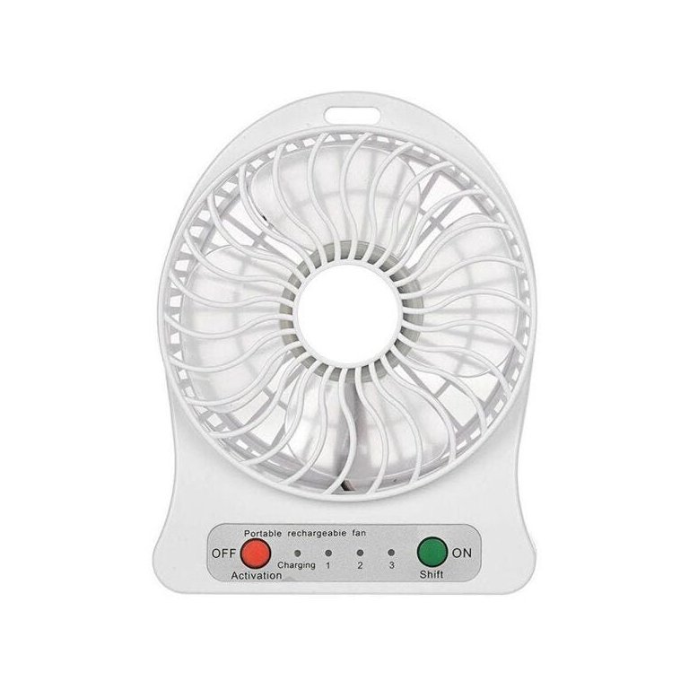 Mini-Ventilador de Mesa Branco