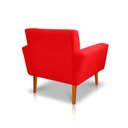 Ver imagem 4 de Kit 2 Poltronas Sala de Estar Bia Pés Palito Suede Vermelho M3 - Monari Design