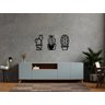 Kit 3 Quadro Decorativo Sala Placa Quadro Cactos - 2