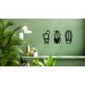 Kit 3 Quadro Decorativo Sala Placa Quadro Cactos - 1