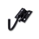 Ver imagem 1 de Kit 2 Gancho Rede Parafusar Cromatizado Preto Unidade - Loth