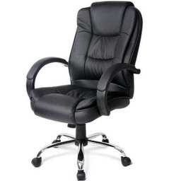 Cadeira para Escritório Presidente Estofada Giratória Confort - Lyam Decor - 3