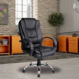 Cadeira para Escritório Presidente Estofada Giratória Confort - Lyam Decor - 2
