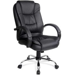Cadeira para Escritório Presidente Estofada Giratória Confort - Lyam Decor - 1