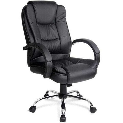 Cadeira para Escritório Presidente Estofada Giratória Confort - Lyam Decor