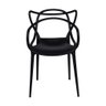 Cadeira de Jantar Masters Allegra para Cozinha Moderna Preta - 2
