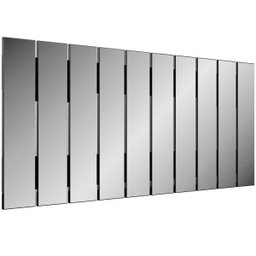 Espelho Decorativo Vertical Winter 150 Cm Moldura Preto Brilho - Lyam Decor - 2 Espelho Decorativo Vertical Winter 150 Cm Moldura Preto Brilho - Lyam Decor - 2