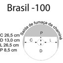 Ver mais imagens de Fogão a Lenha Brasil Chapa Vitrocerâmica Preto Direito Antonow