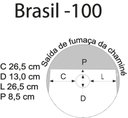 Ver mais imagens de Fogão a Lenha Brasil Chapa Vitrocerâmica Preto Direito Antonow