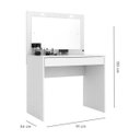 Ver imagem 2 de Penteadeira Camarim Atraente 5940 Branco Demobile