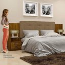 Ver imagem 4 de Cabeceira Casal/Queen Estofada 2 Mesas de Apoio Galaxy New 