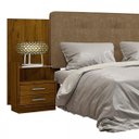 Ver imagem 5 de Cabeceira Casal/Queen Estofada 2 Mesas de Apoio Galaxy New 