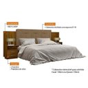 Ver imagem 2 de Cabeceira Casal/Queen Estofada 2 Mesas de Apoio Galaxy New 