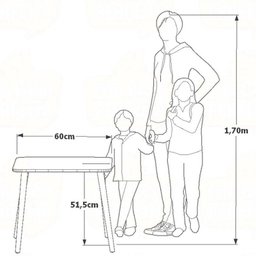 Mesa Infantil de Madeira Mdf - Cinza - 5