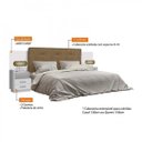 Ver imagem 2 de Cabeceira Casal/Queen Estofada 2 Mesas de Apoio Galaxy New 