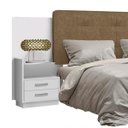 Ver imagem 5 de Cabeceira Casal/Queen Estofada 2 Mesas de Apoio Galaxy New 