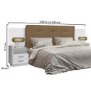 Ver imagem 3 de Cabeceira Casal/Queen Estofada 2 Mesas de Apoio Galaxy New 