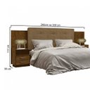 Ver imagem 5 de Cabeceira Casal/Queen Estofada 2 Mesas de Apoio Galaxy New Leifer