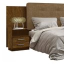 Ver imagem 2 de Cabeceira Casal/Queen Estofada 2 Mesas de Apoio Galaxy New Leifer