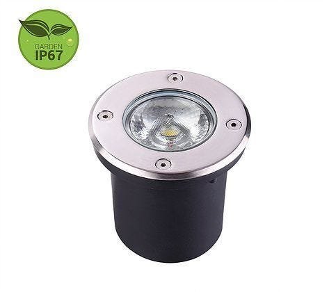 Luminária de Embutir No Solo LED 12W 2700K IP67 Bivolt Alumínio Luminatti