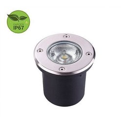 Luminária de Embutir No Solo LED 12W 2700K IP67 Bivolt Alumínio Luminatti - 1