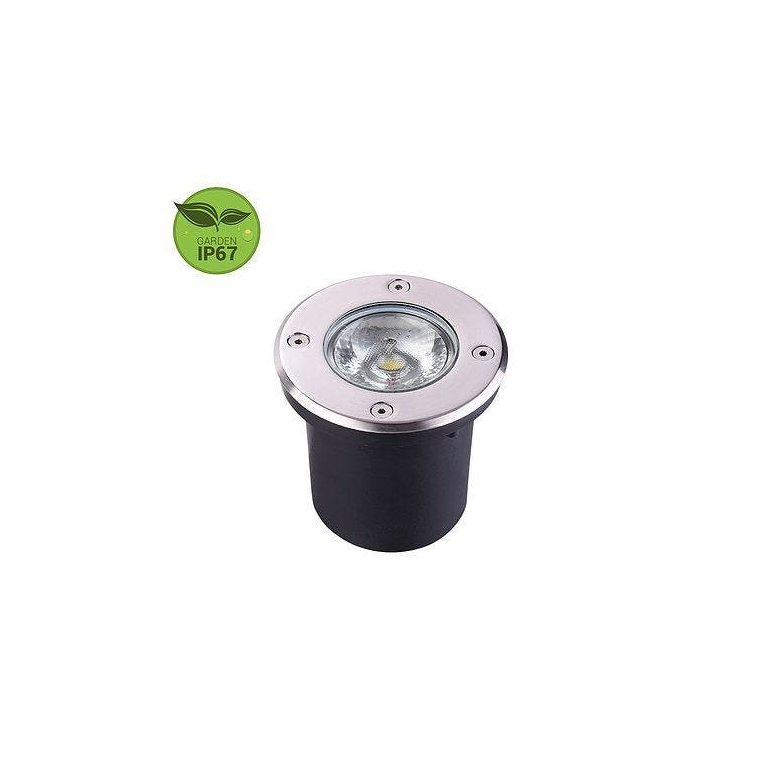 Luminária de Embutir No Solo LED 12W 2700K IP67 Bivolt Alumínio Luminatti