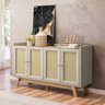 Aparador Buffet para Sala Classico Linea Brasil Lazio Carvalho Off White - 1
