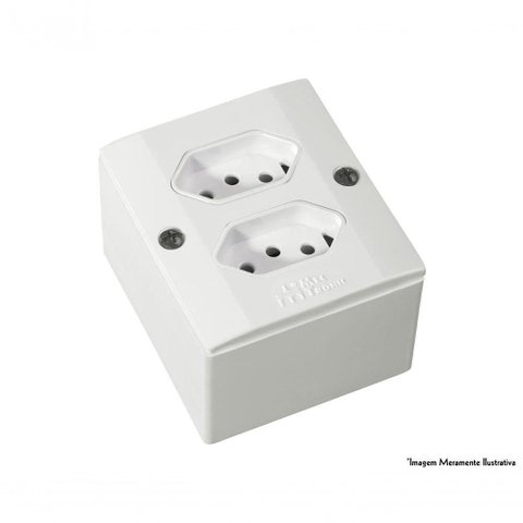 Sistema X Mill 2 Tomadas 2p+t 39146 Br C/10pcs