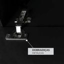 Ver imagem 5 de Rack Suspenso Uno p/ Tvs até 65 Polegadas 180cm 3 Portas Preto/Cedro - Olivar Móveis