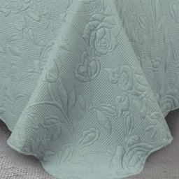 Colcha Matelassê - Ilusion Garden 3D - Queen Size - com Porta Travesseiro - Piscina - Camesa - 3