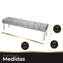 Ver imagem 6 de Recamier Estofada Casal Luxo Veludo Cinza Ateliê do Conforto Recamier Casal Estofada Luxo Veludo Cin
