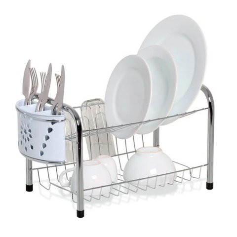 Secador Rei com Porta Copos E Talheres Mimo Branco