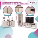 Ver imagem 5 de Kit Linha Horus Aparador Cristaleira e Rack com Pés de Metal