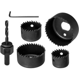 Jogo Serra Copo Kit 6 Peças para Madeira Gesso Pvc Plástico - 2