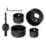 Jogo Serra Copo Kit 6 Peças para Madeira Gesso Pvc Plástico - 1