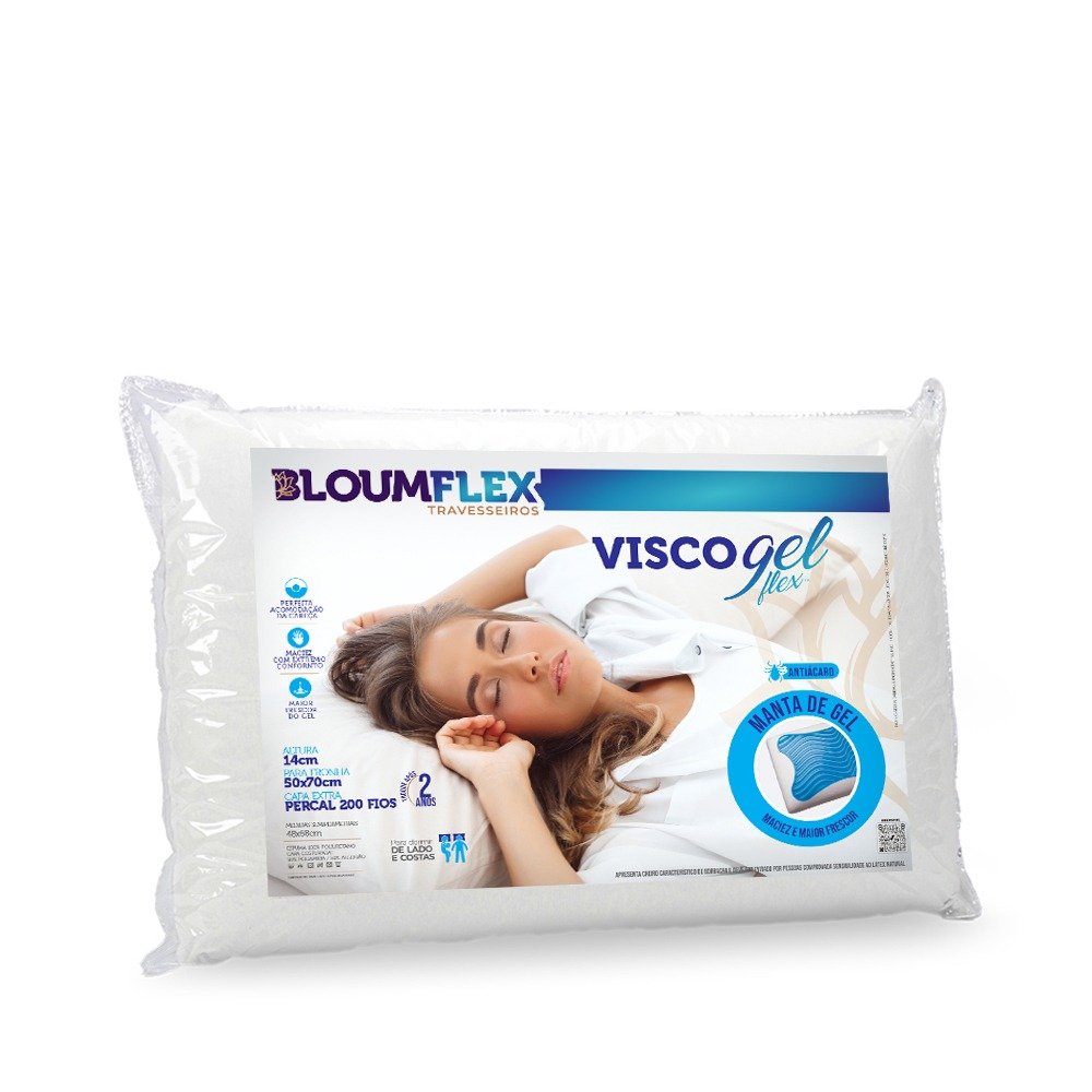 Travesseiro Visco Gelflex - Bloumflex