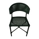 Ver imagem 4 de Kit 2 Cadeiras Hortz Corda Náutica Base em Alumínio Preto/verde Musgo