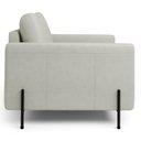 Ver imagem 2 de Poltrona Decorativa para Sala Living Pés Industrial Domani L06 Veludo Gelo - Lyam Decor