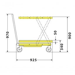Mesa Pantográfica Mmp 500 Kg X 900 Menegotti - 3
