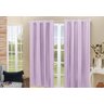 Cortina Eddi Casa Blackout com Voil Lilás 2,80x1,80M - 2