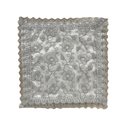 Ver imagem 1 de Capa de Almofada Decorativa Branco com Detalhes Prateado para Sofá