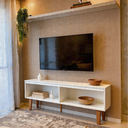 Ver imagem 4 de Rack Berlin 130cm sem Portas Branco TV até 55" Byhouse