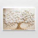 Ver imagem 3 de Quadro Decorativo Árvore da Vida Flores Brancas Sala Quarto Casa Escritório