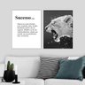 Quadros Decorativos Tigre e Palavras Significados Kit 2 peças 30x40cm D.Lima produtos Tigre/ Resiliê - 1
