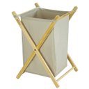 Ver imagem 1 de Cesto Tramontina Multiuso 42 Litros Bege com Estrutura em Madeira Maciça e Tecido de Algodão