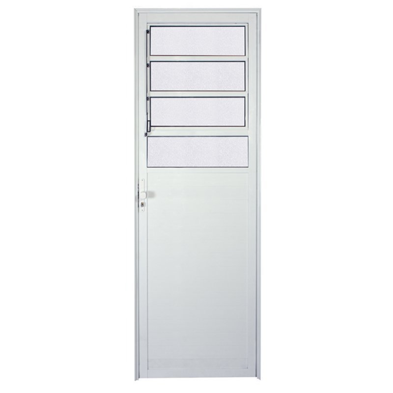 Porta Lambril de Alumínio Branco Basculante CMC Classic - Lado Direito - 2.10 (A) x 0.90 (L)