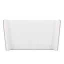Ver imagem 4 de Cabeceira Estofada Casal G91 MDF Couro Sintético Caramelo e Off White Gran Belo