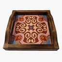 Ver imagem 2 de Bandeja Café da Manhã Madeira Maciça com Azulejo Azulejo G4